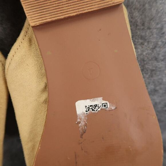 Asos Design Shoes Womens 6 Mule Flats Slip On Casual Classic Square Toe Beige - Picture 12 of 13